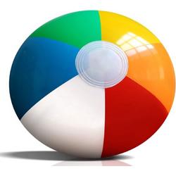 Retro Opblaasbare Strandbal | Beach Ball | multi kleur | 33 cm